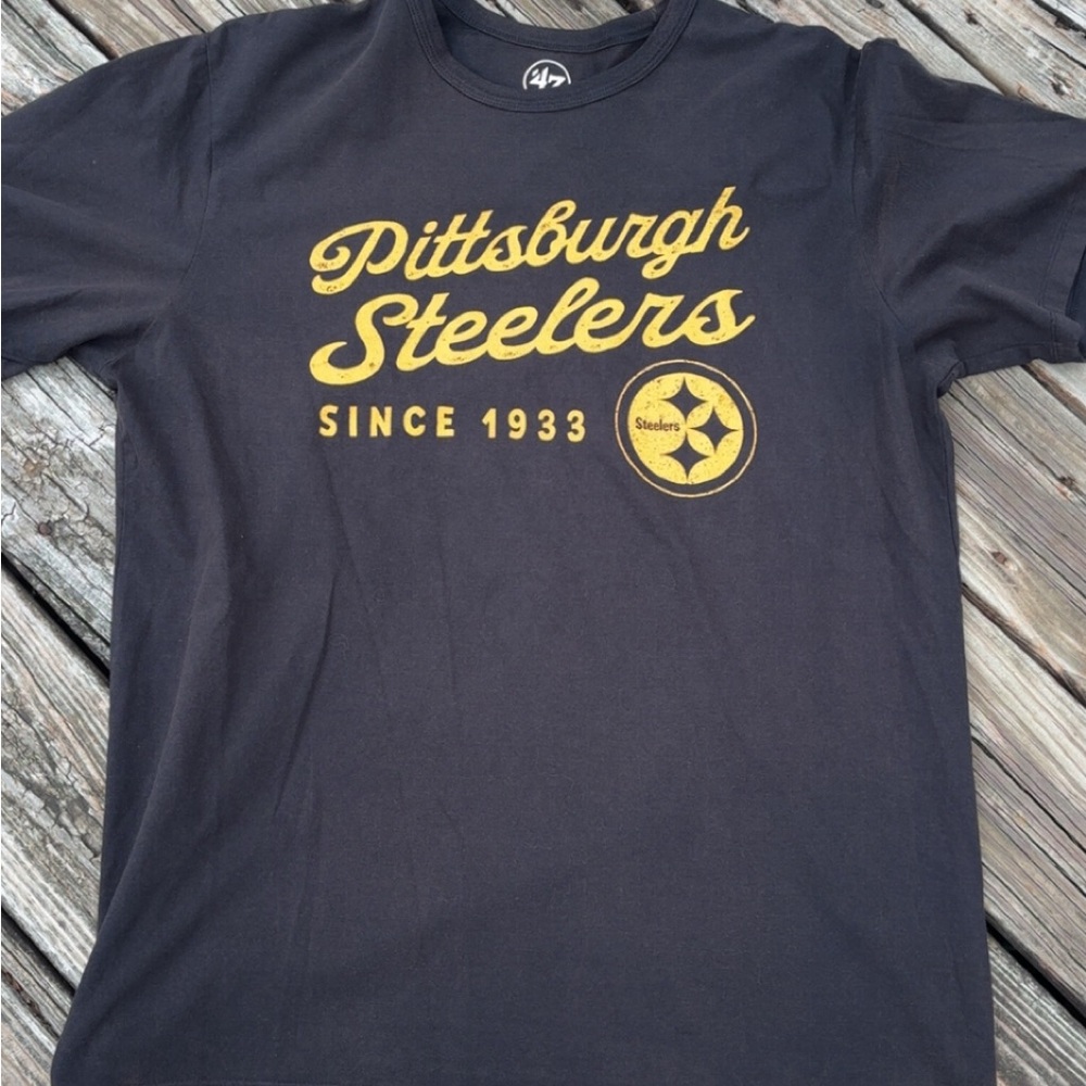 '47 Pittsburgh Steelers Black and Gold Tee